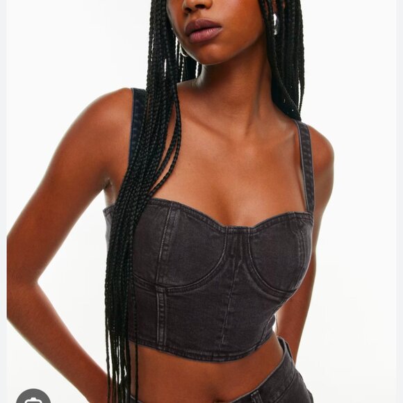 The Cecily Denim Bralette - Picture 4 of 8